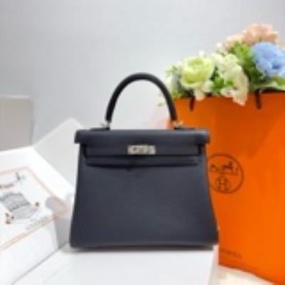wholesale quality hermes kelly 25 retourne togo noir phw